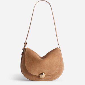 NWT Madewell The Dakota Suede Shoulder Saddle Bag